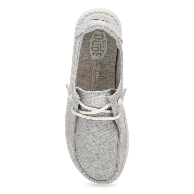 Women's Wendy Stretch Jersey Casual Shoe -  Light Grey
