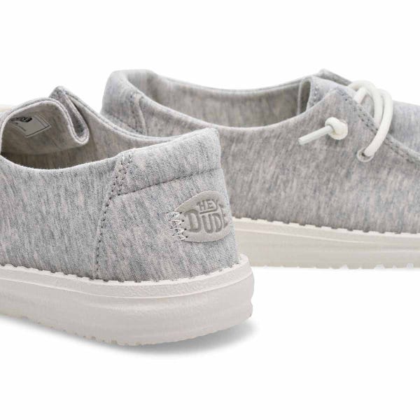 Women's Wendy Stretch Jersey Casual Shoe -  Light Grey