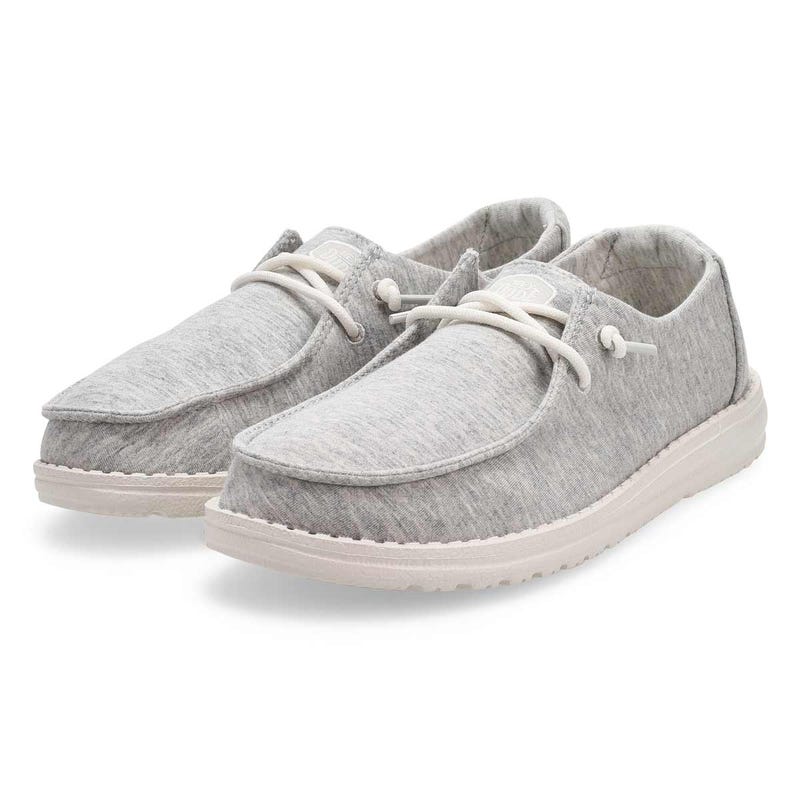 Women's Wendy Stretch Jersey Casual Shoe -  Light Grey