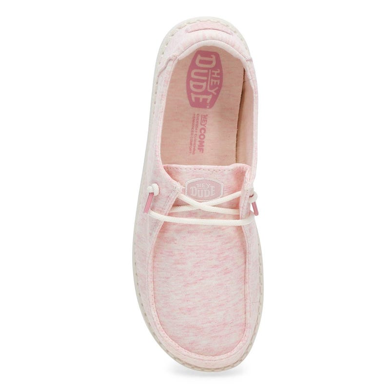 Women's Wendy Stretch Jersey Casual Shoe -  Light Pink