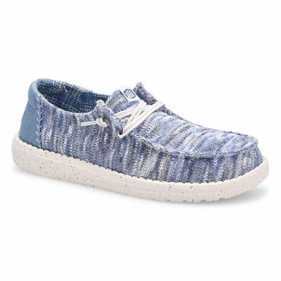 Chaussure décontractée pour femmes Wendy Knit Shimmer - Bleu pâle/multicolore