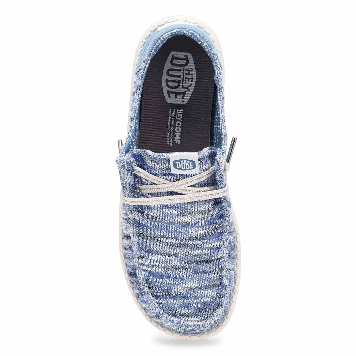 Chaussure dcontracte Wendy Knit Shimmer - Bleu p