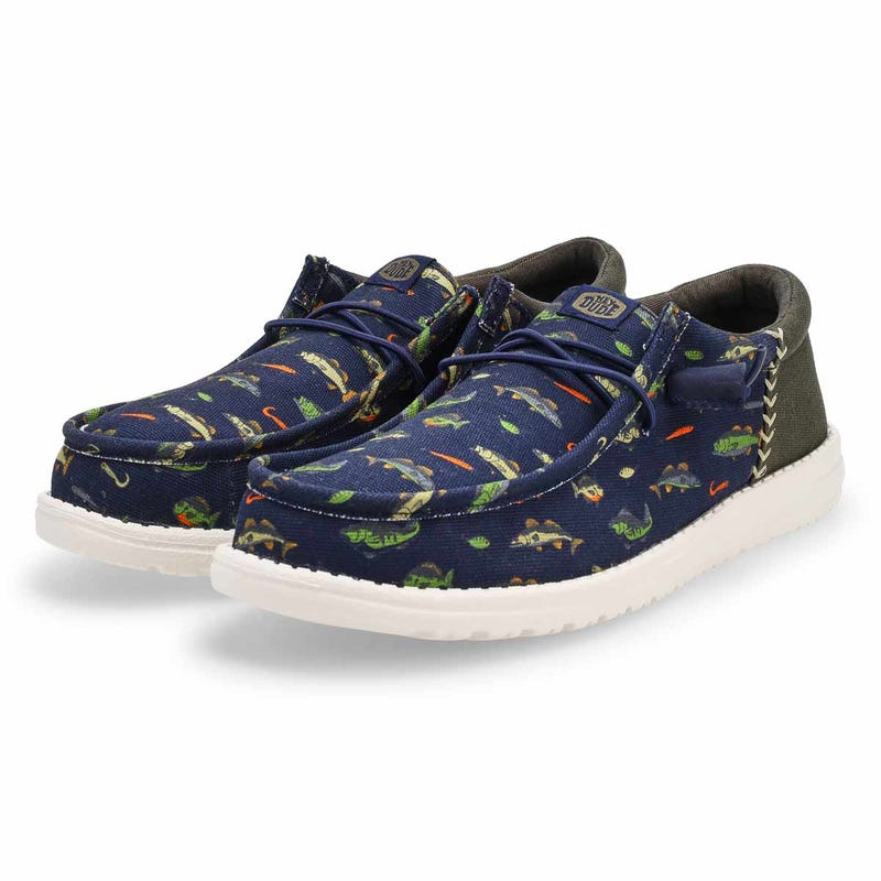 Men's Wally Funk Fishing Casual Shoe - Navy Blazer