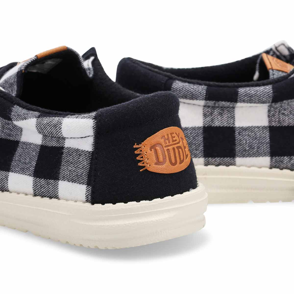 Men's Wally Buffalo Check Casual Shoe - Black/Egre