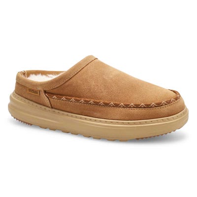 Lds Remi Toastee Suede Clog - Tan