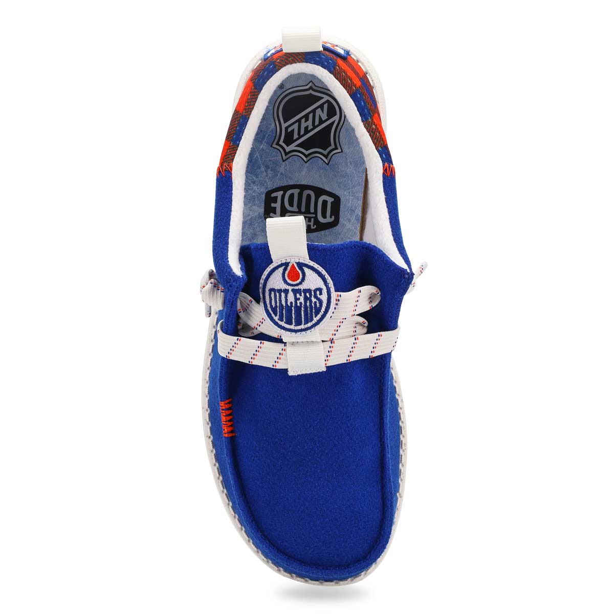 Men's Wally Funk NHL- Oilers Casual Shoe - Blue/ O