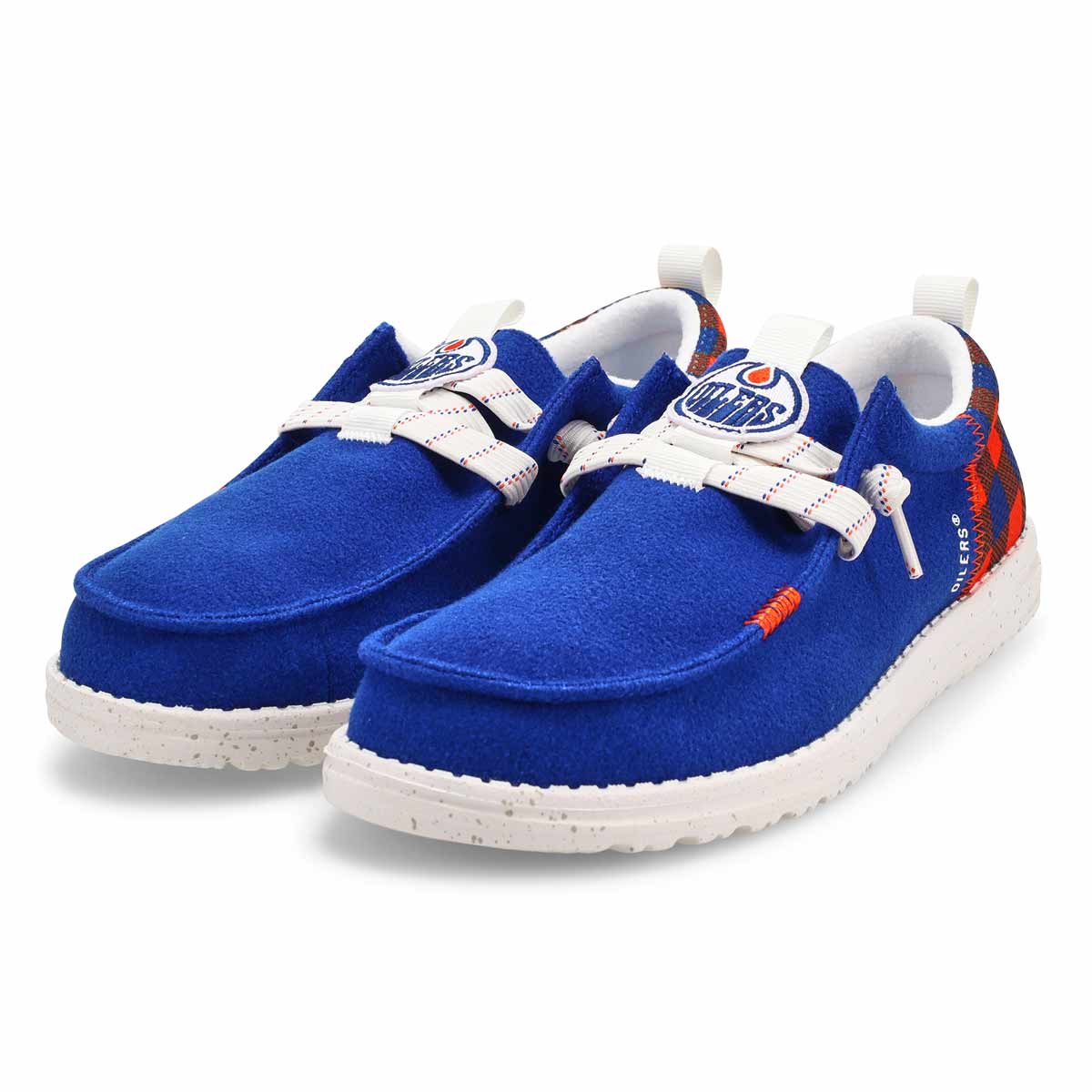 Men's Wally Funk NHL- Oilers Casual Shoe - Blue/ O