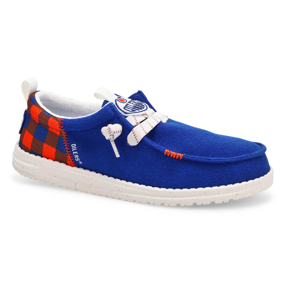 Men's Wally Funk NHL- Oilers Casual Shoe - Blue/ O