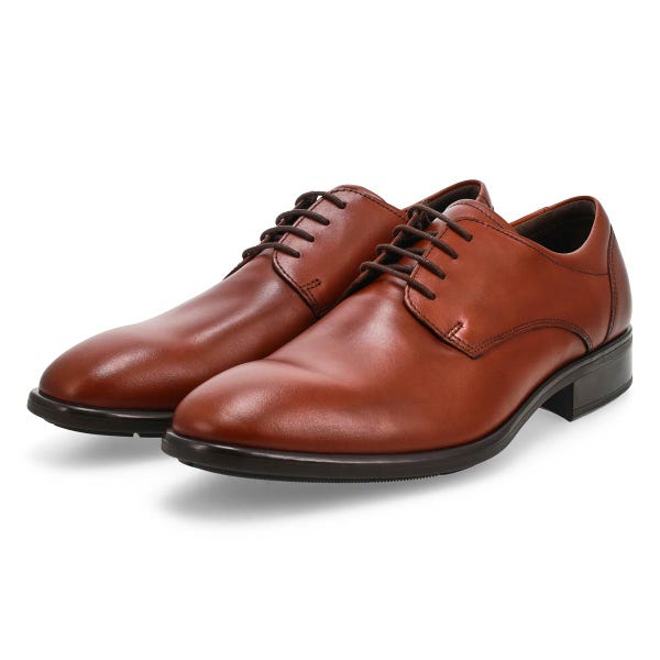 Men's Citytray Plain Toe Dress Oxford - Cognac