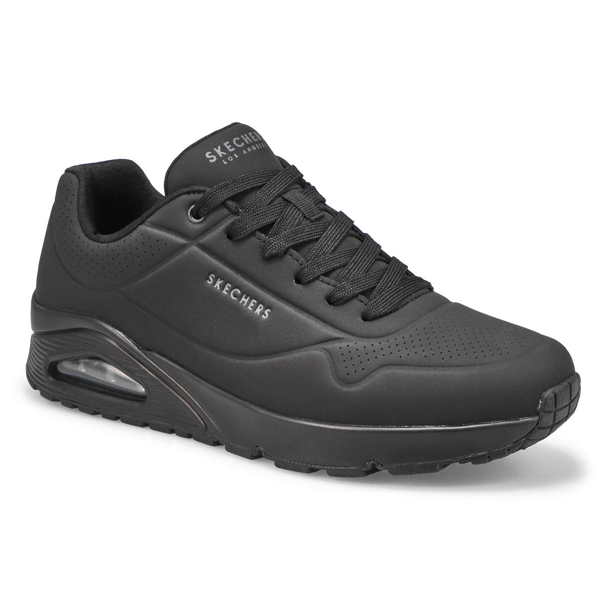 Black on black skechers 2025