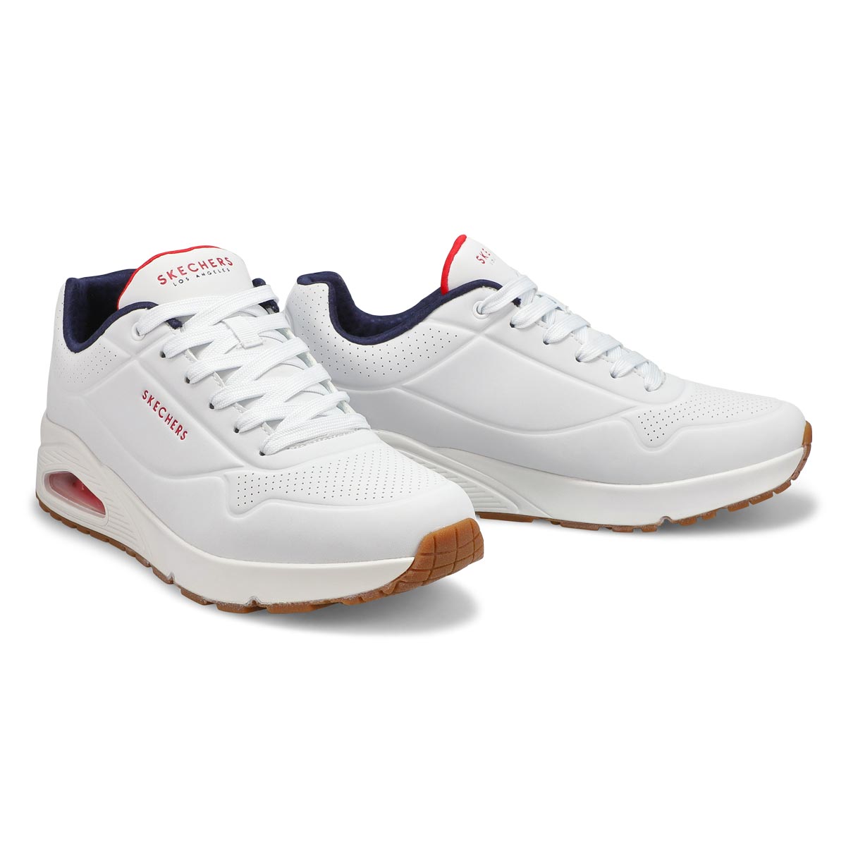 Men's Uno Stand On Air Sneaker -White/Navy/Red