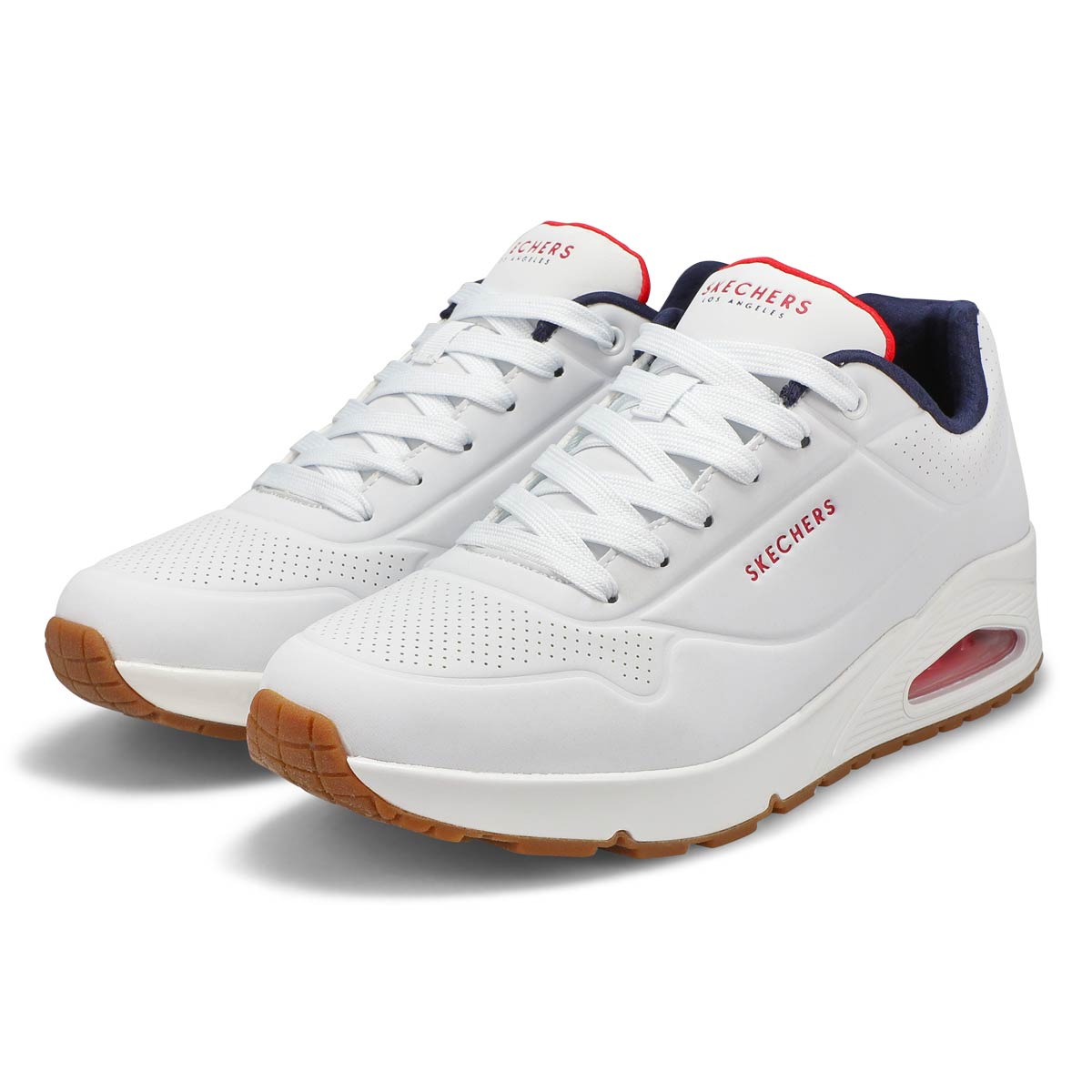 Men's Uno Stand On Air Sneaker -White/Navy/Red