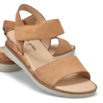 Sandale décontractée en nubuck WYATT 01, taupe, fe