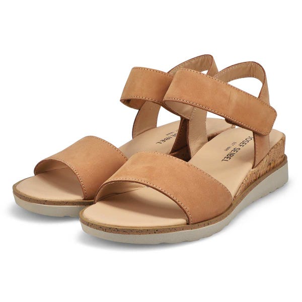 Sandale décontractée en nubuck WYATT 01, taupe, femmes