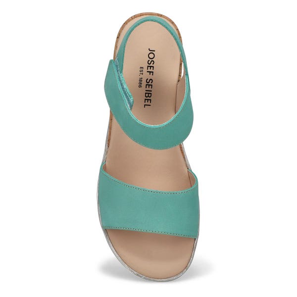 Sandale décontractée en nubuck WYATT 01, turquoise, femmes