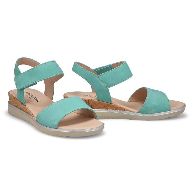 Sandale décontractée en nubuck WYATT 01, turquoise, femmes