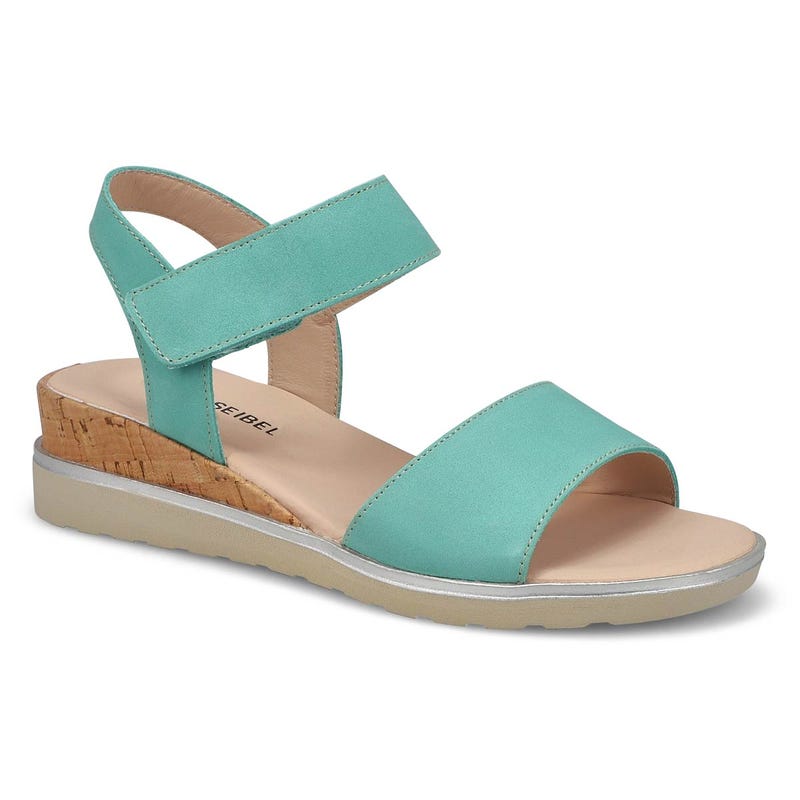 Sandale décontractée en nubuck WYATT 01, turquoise, femmes