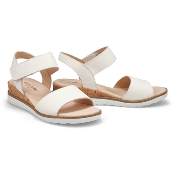 Sandale décontractée en cuir WYATT 01, blanc, femm