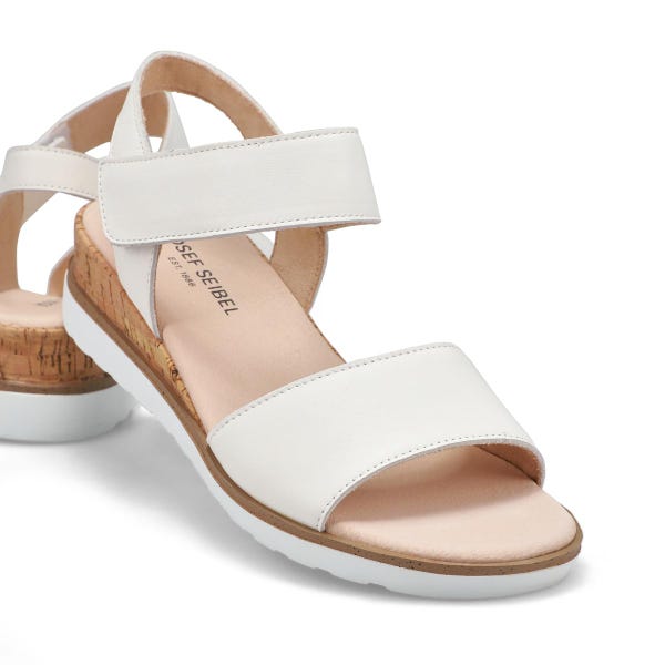 Sandale décontractée en cuir WYATT 01, blanc, femmes