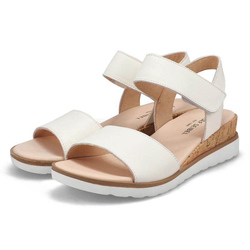 Sandale décontractée en cuir WYATT 01, blanc, femmes