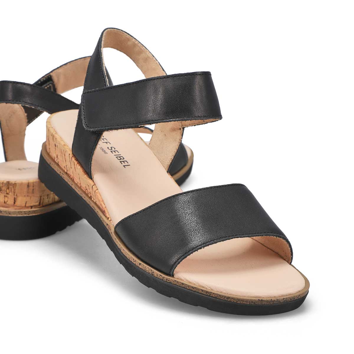Women's Wyatt 01 Casual  Leather Sandal - Black