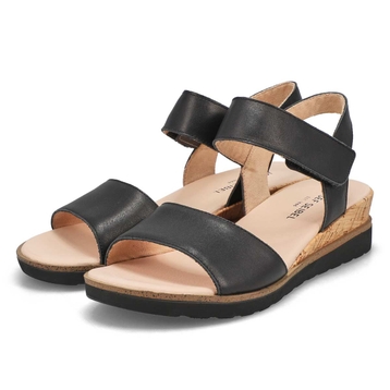 Women's Wyatt 01 Casual  Leather Sandal - Black