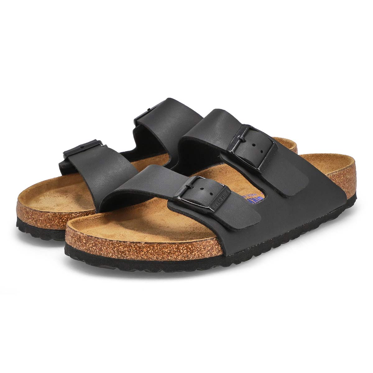 Men's Arizona Soft Birko-Flor 2 Strap Sandal - Black