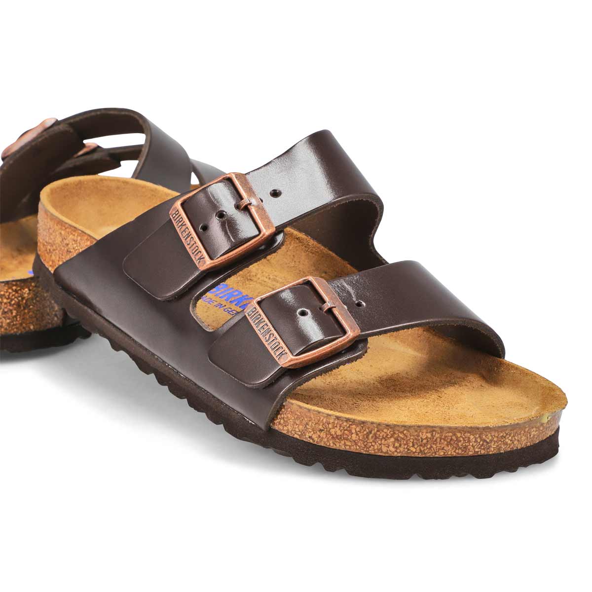 Women's Arizona Soft Leather 2 Strap Sandal - Brown