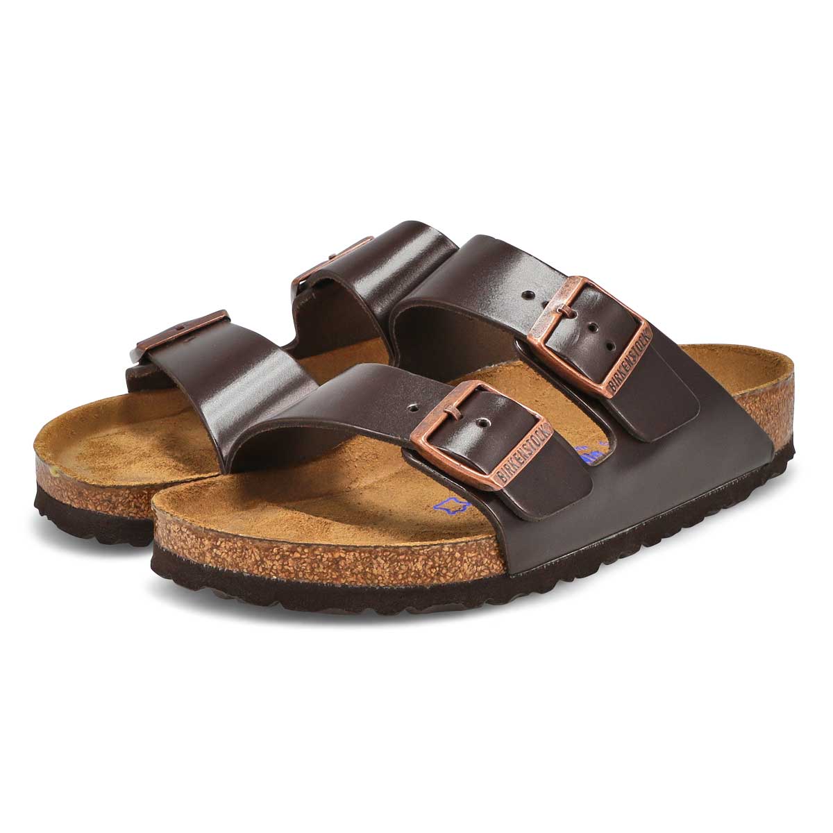 Women's Arizona Soft Leather 2 Strap Sandal - Brown