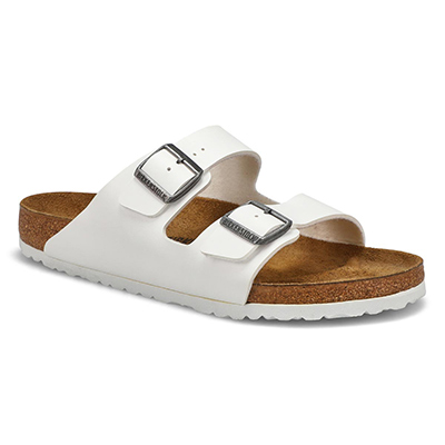 Sandale à 2 brides ARIZONA BIRKO-FLOR, blanc, hommes