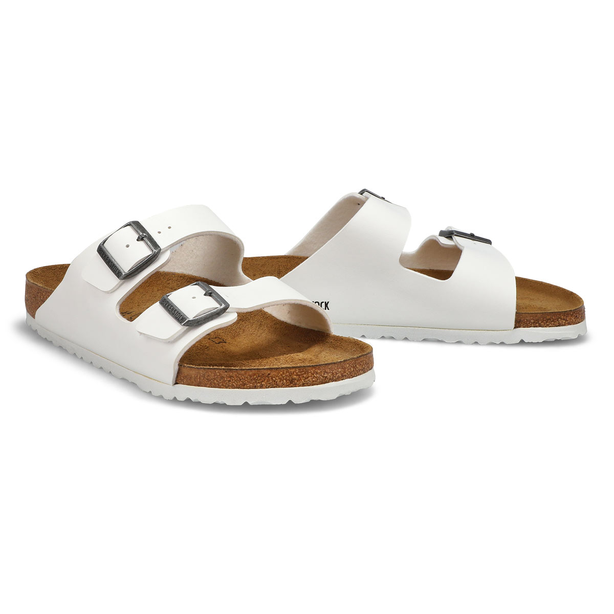 Sandale à 2 brides ARIZONA BIRKO-FLOR, blanc, hommes