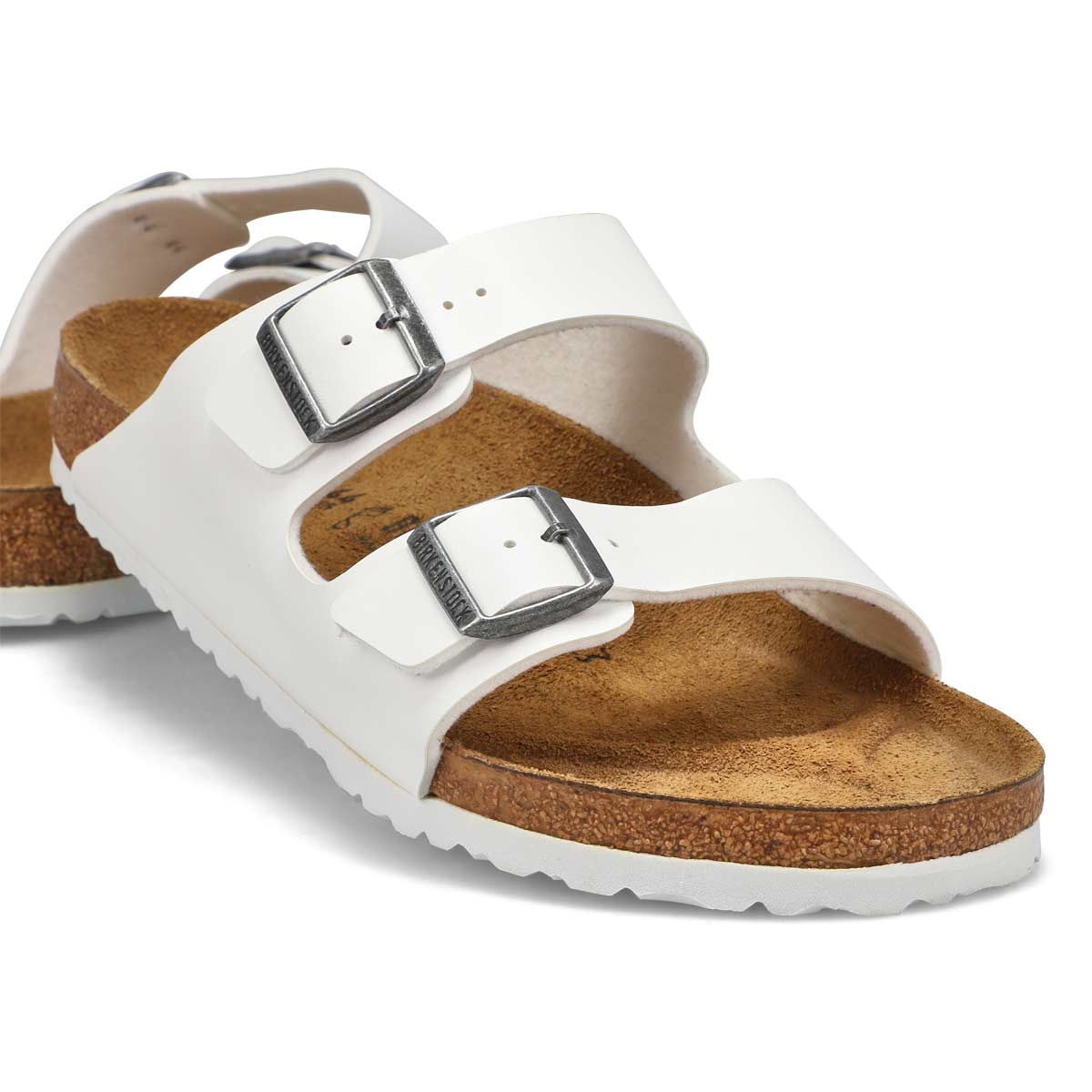 Men's Arizona Birko-Flor 2 Strap Sandal - White