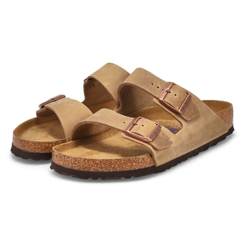 Men's Arizona Soft Oiled Leather 2 Strap Sandal - 