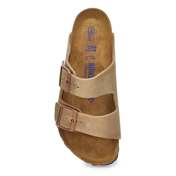 Women's Arizona Soft Oiled Leather 2 Strap Sandal 