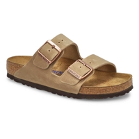 Women's Arizona Soft Oiled Leather 2 Strap Sandal - Tobacco