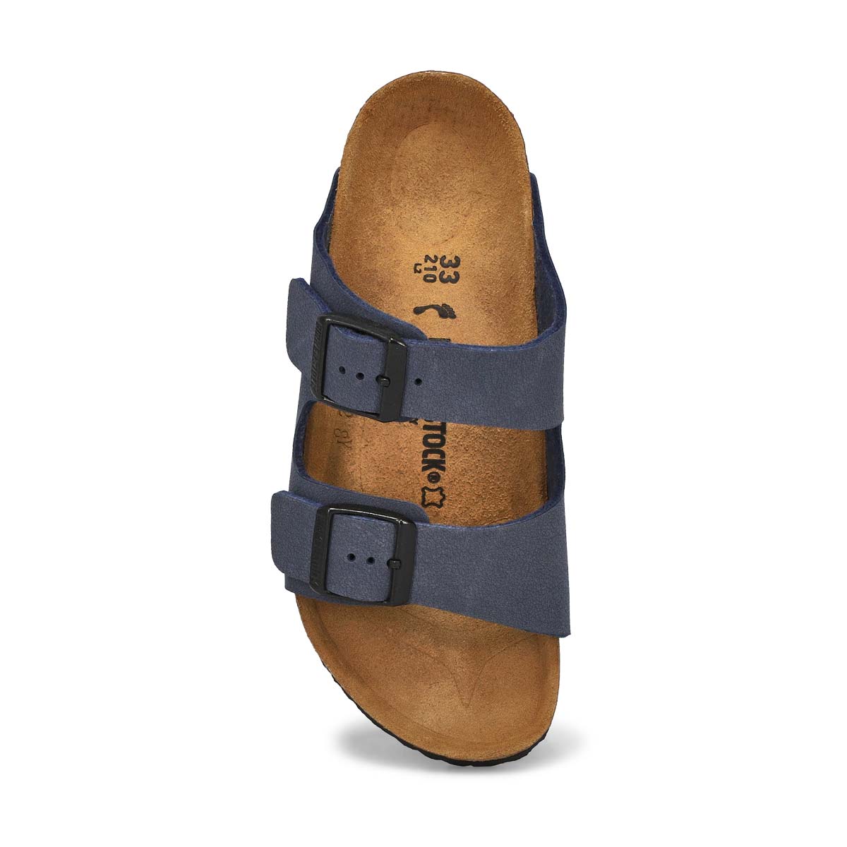 Kids' Arizona Birko-Flor 2 Strap Narrow Sandal - Navy