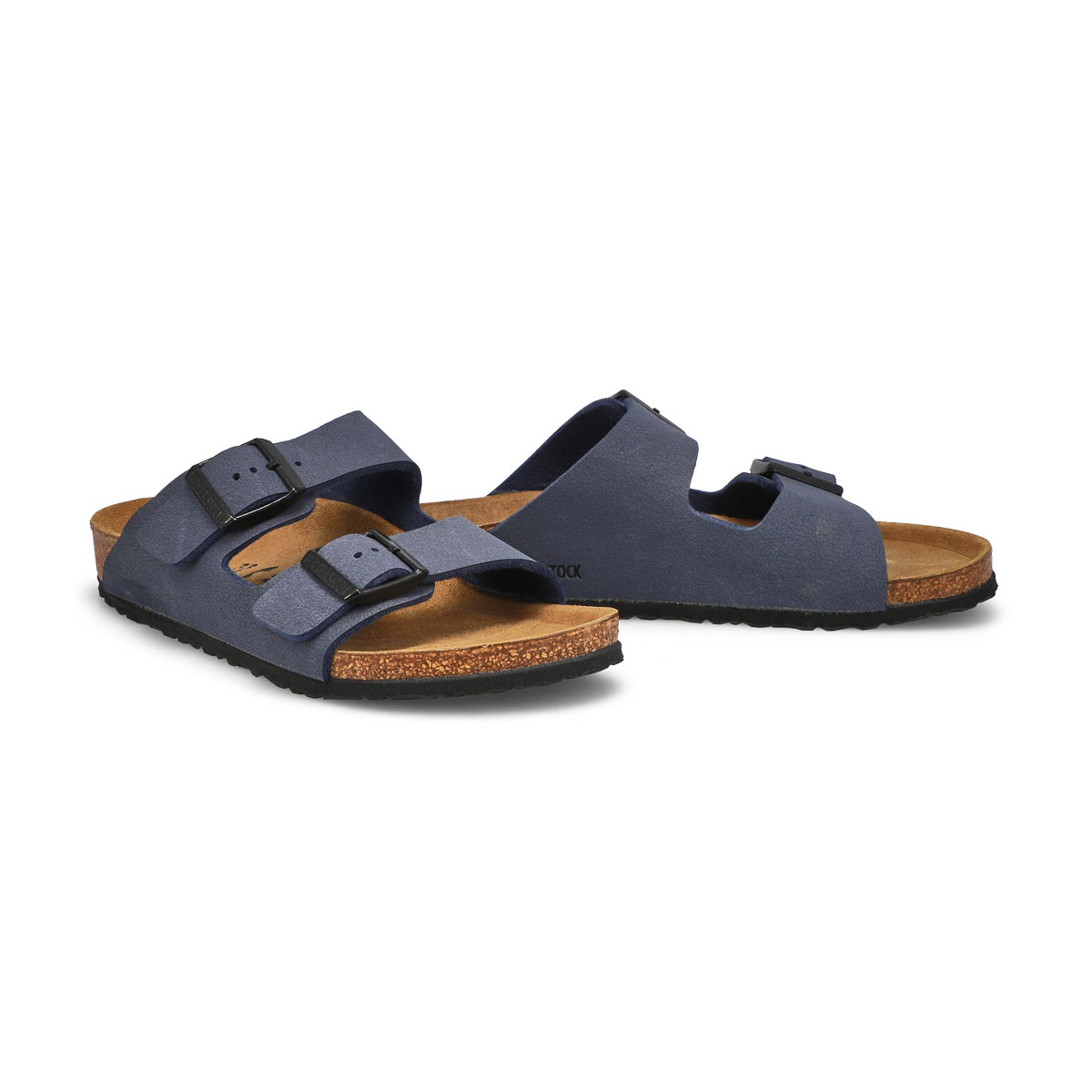 Kids' Arizona Birko-Flor 2 Strap Narrow Sandal - Navy