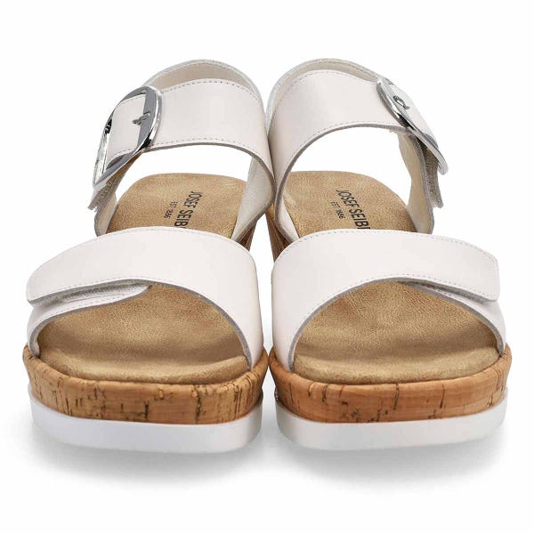 Sandale à talon compensé WELLA 02, blanc, femmes