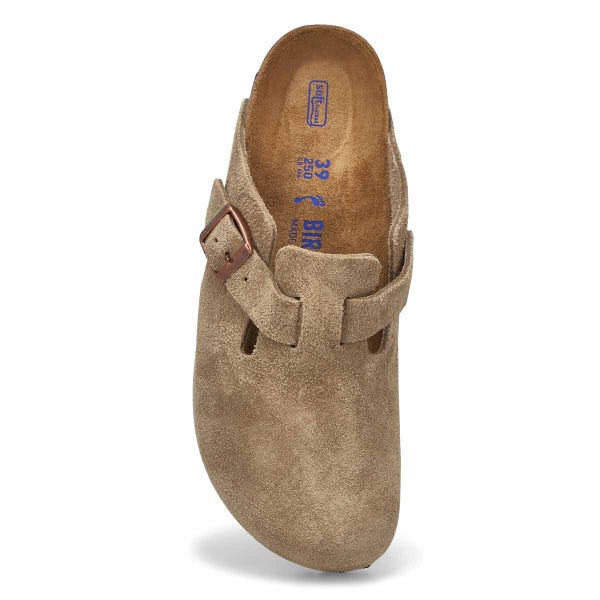 Sabot étroit avec assise souple BOSTON SOFT FOOTBED, taupe, femmes