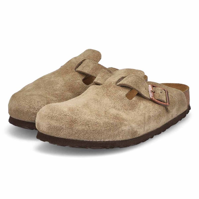 Sabot étroit avec assise souple BOSTON SOFT FOOTBED, taupe, femmes
