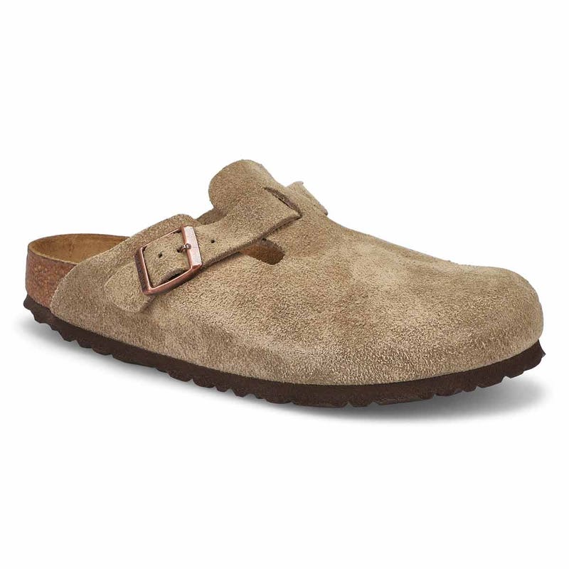 Sabot étroit avec assise souple BOSTON SOFT FOOTBED, taupe, femmes
