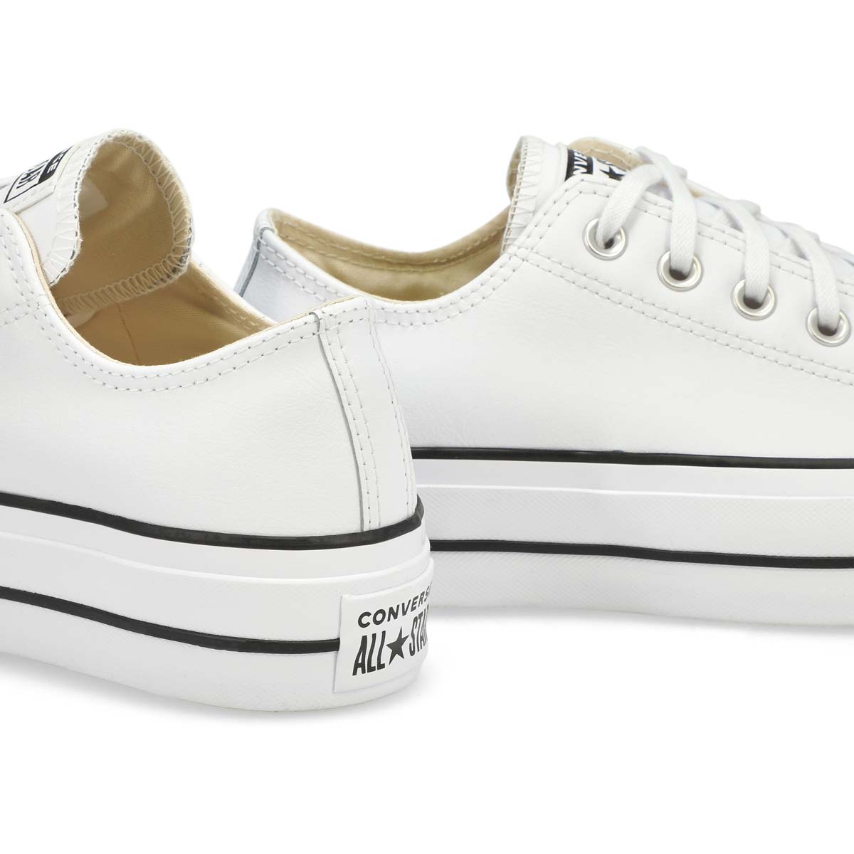 Women's Chuck Taylor All Star Lift Clean Leather Platform - White