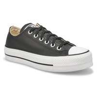 Women's Chuck Taylor All Star Lift Clean Leather Platform - Black