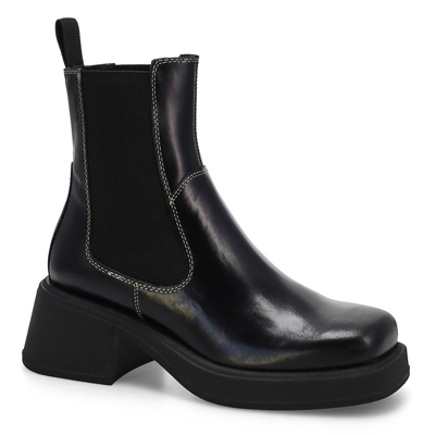 Lds Dorah Chelsea Boot - Black/White