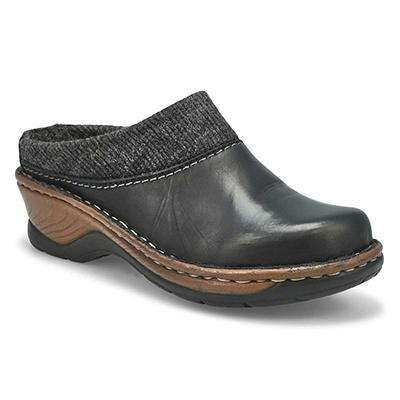 Lds Catalonia 69 Low Wedge Clog - Blk