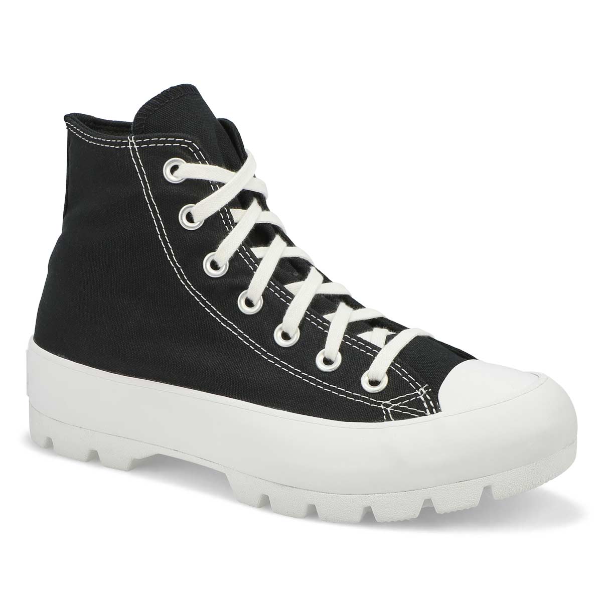 Converse Women's CT ALL STAR LUGGED HI blk/ w | SoftMoc.com