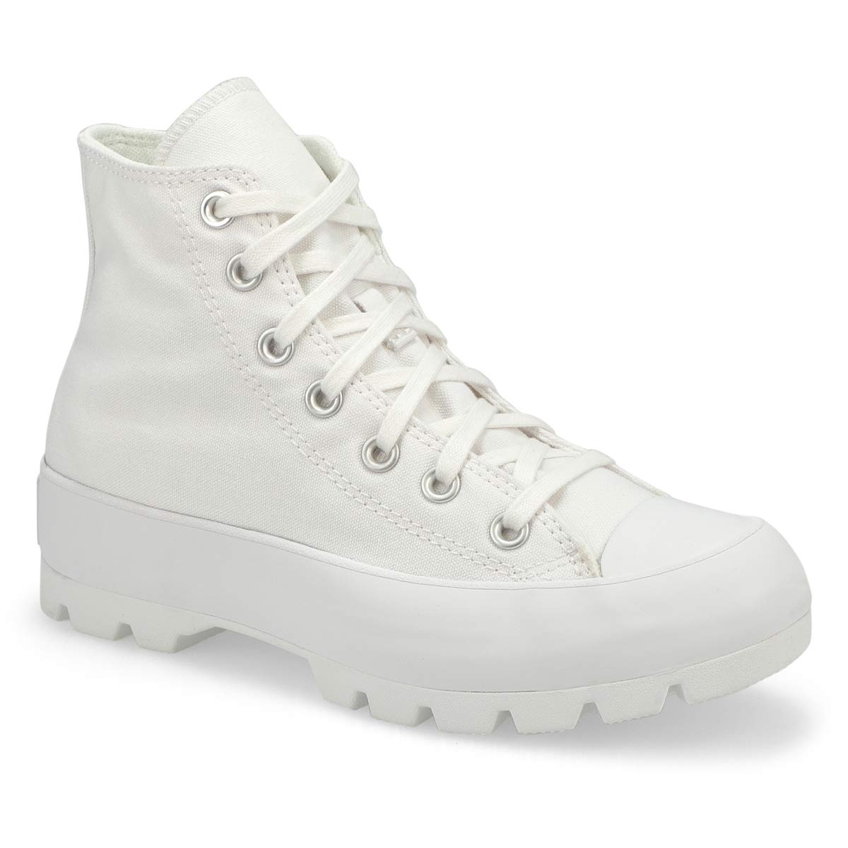 white ctas lugged hi sneakers