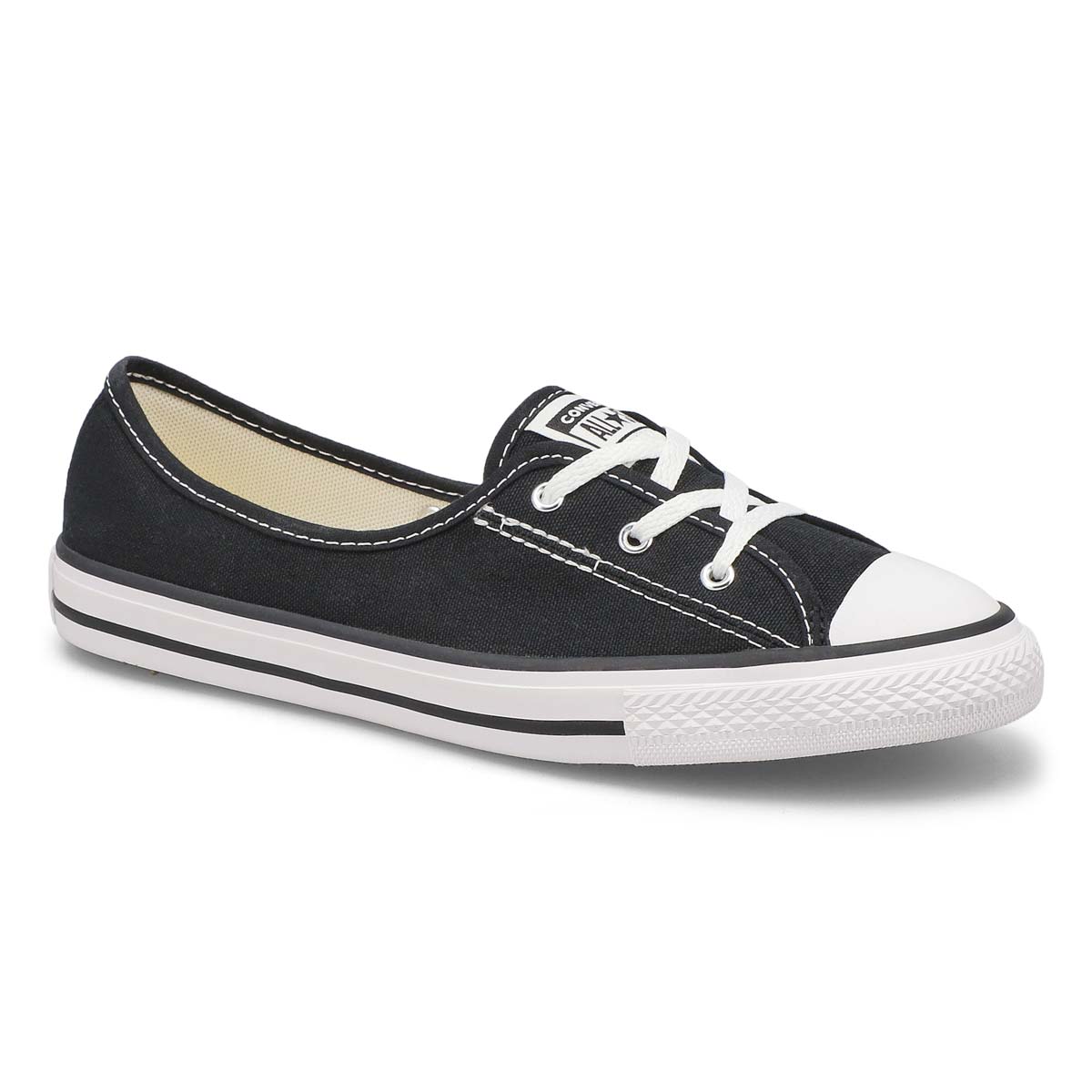 converse ballet flats black