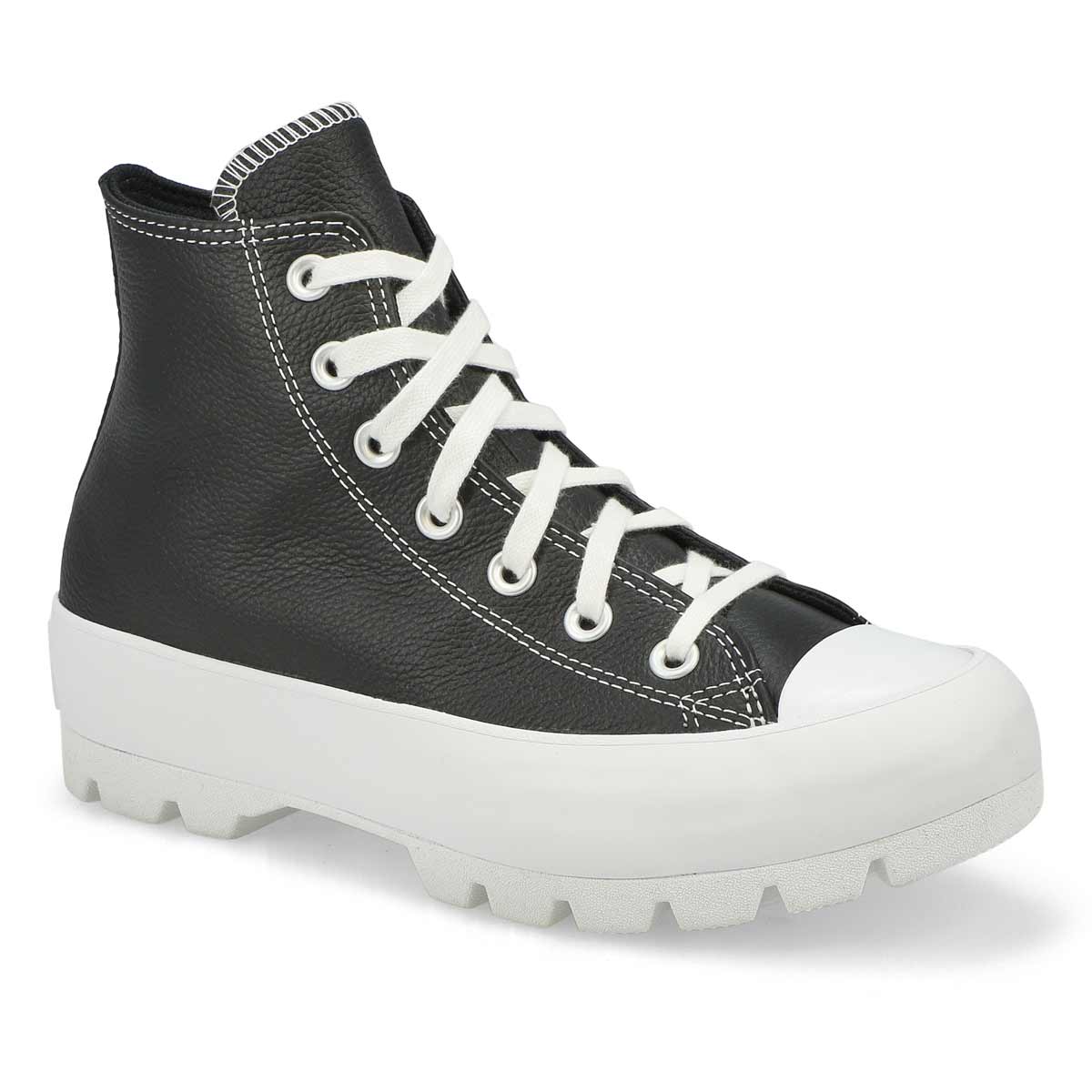 white lugged chuck taylor all star hi sneakers