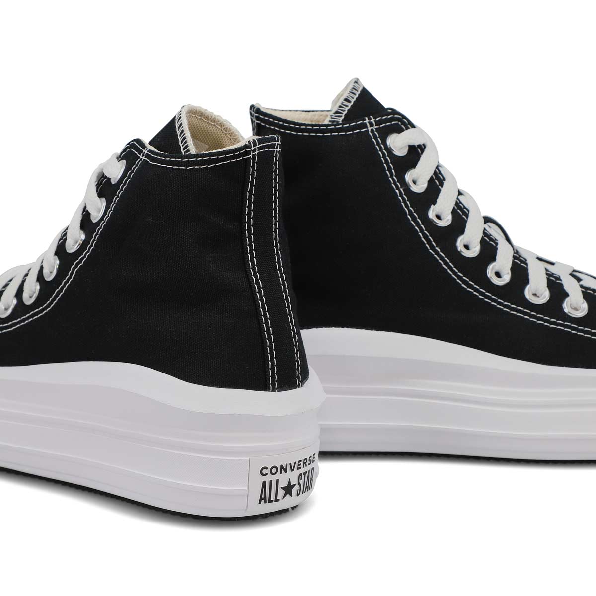 Women's Chuck Taylor All Star Move Hi Platform Sneaker - Black/White